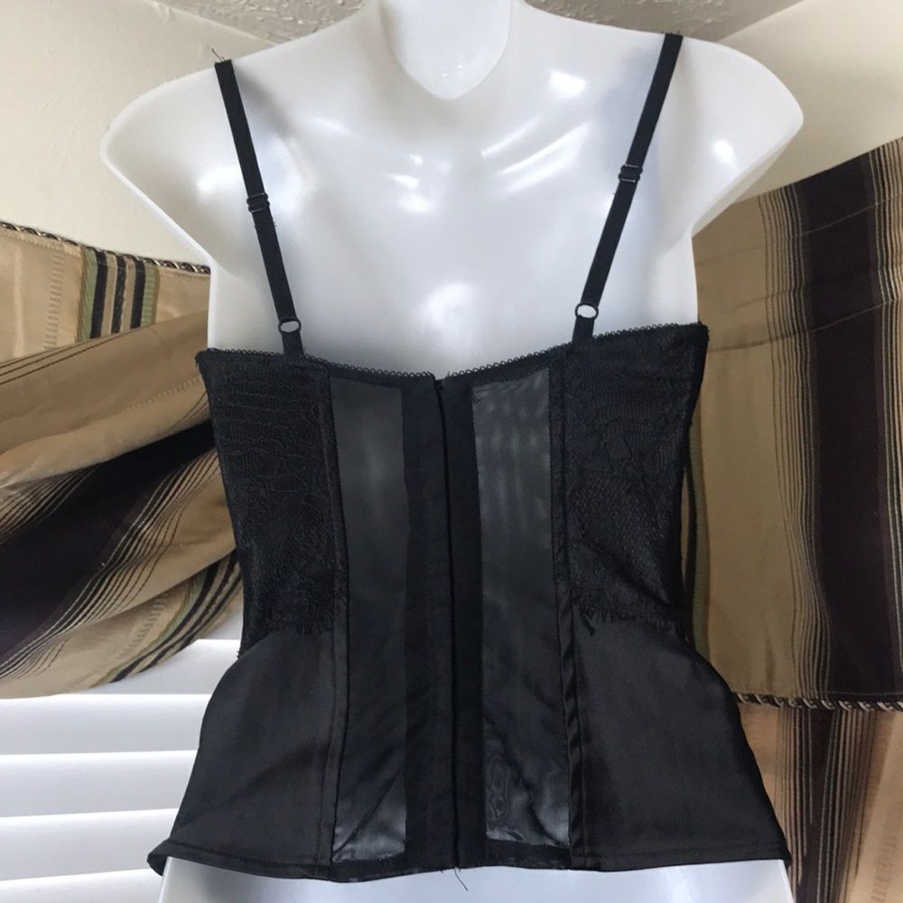 Corset Style Black Top | Guess - Picture 5 of 9